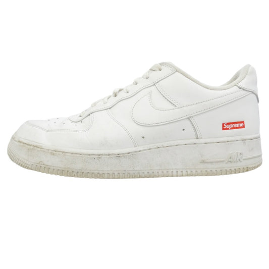 Supreme シュプリーム NIKE ナイキ CU9225-100 × Nike Air Force 1 Low ナイキ エアフォース1 ロー スニーカー ホワイト系 27cm【中古】