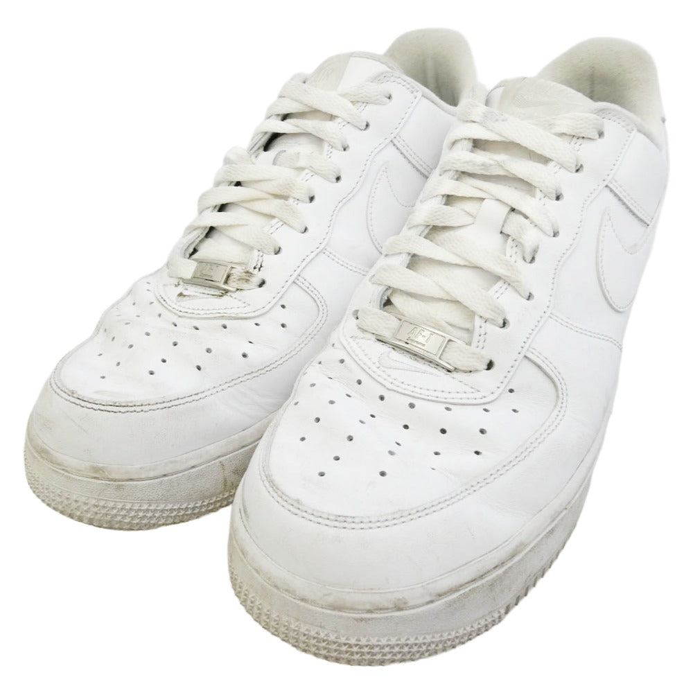 Supreme シュプリーム NIKE ナイキ CU9225-100 × Nike Air Force 1 Low ナイキ エアフォース1 ロー スニーカー ホワイト系 27cm【中古】