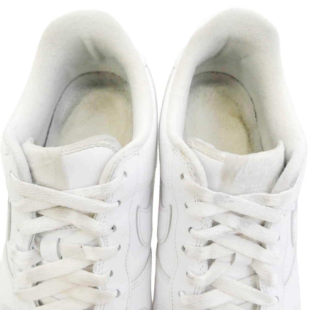 Supreme シュプリーム NIKE ナイキ CU9225-100 × Nike Air Force 1 Low ナイキ エアフォース1 ロー スニーカー ホワイト系 27cm【中古】