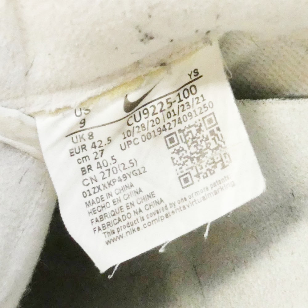Supreme シュプリーム NIKE ナイキ CU9225-100 × Nike Air Force 1 Low ナイキ エアフォース1 ロー スニーカー ホワイト系 27cm【中古】