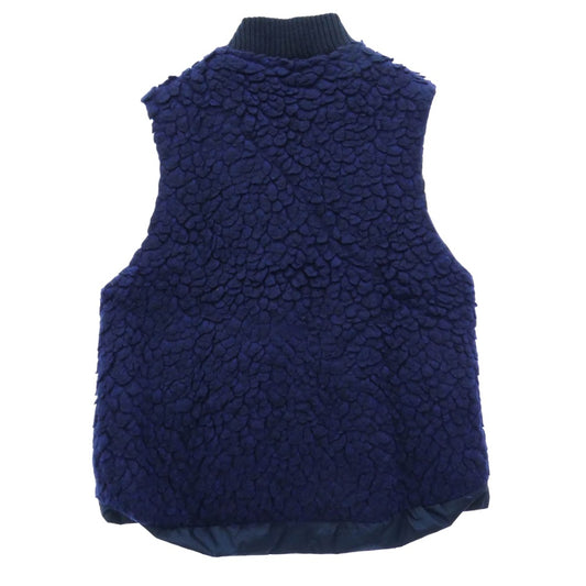 Sacai サカイ 13AW 13-00469M Pile zip vest パイル ジップ フリース ベスト ネイビー系 1【中古】