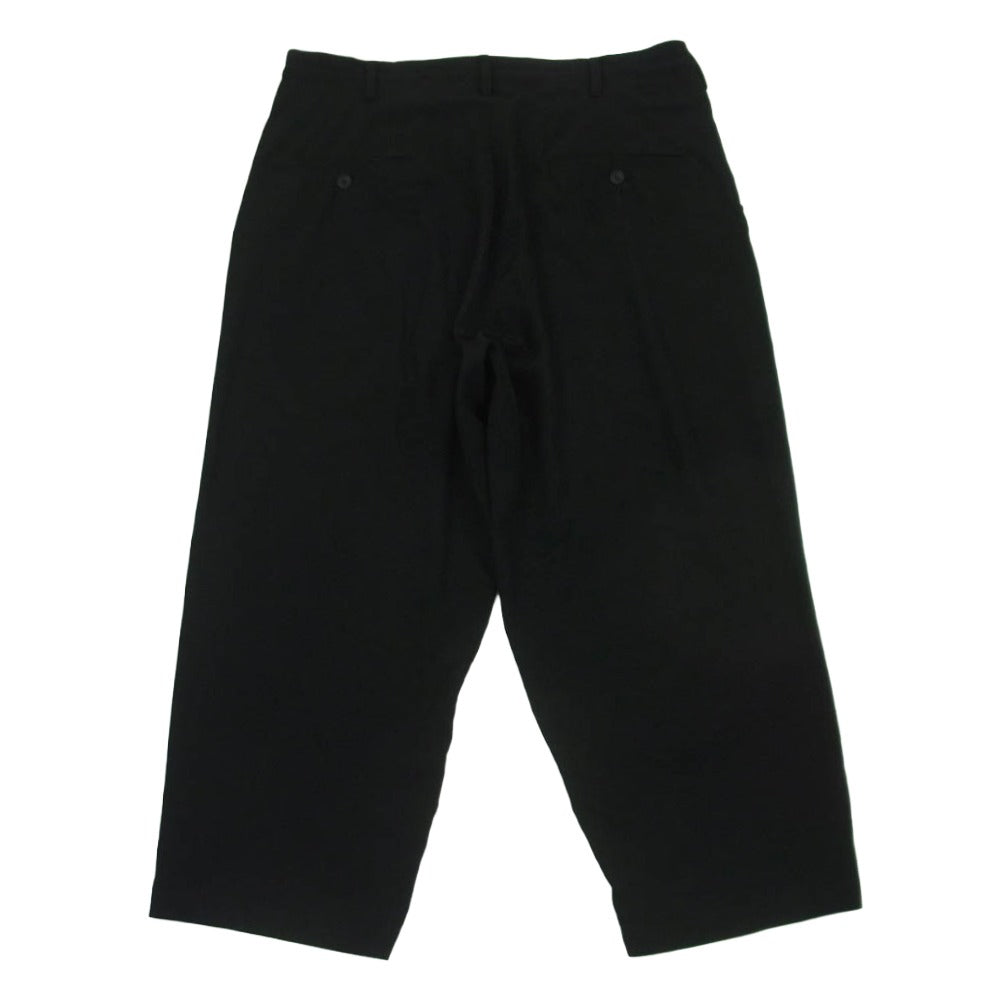 Yohji Yamamoto POUR HOMME ヨウジヤマモトプールオム 24SS HS-P44-500 Ta TUXEDO M-TUXEDO TUCK PANTS タキシード素材 タック パンツ ブラック系 2【中古】