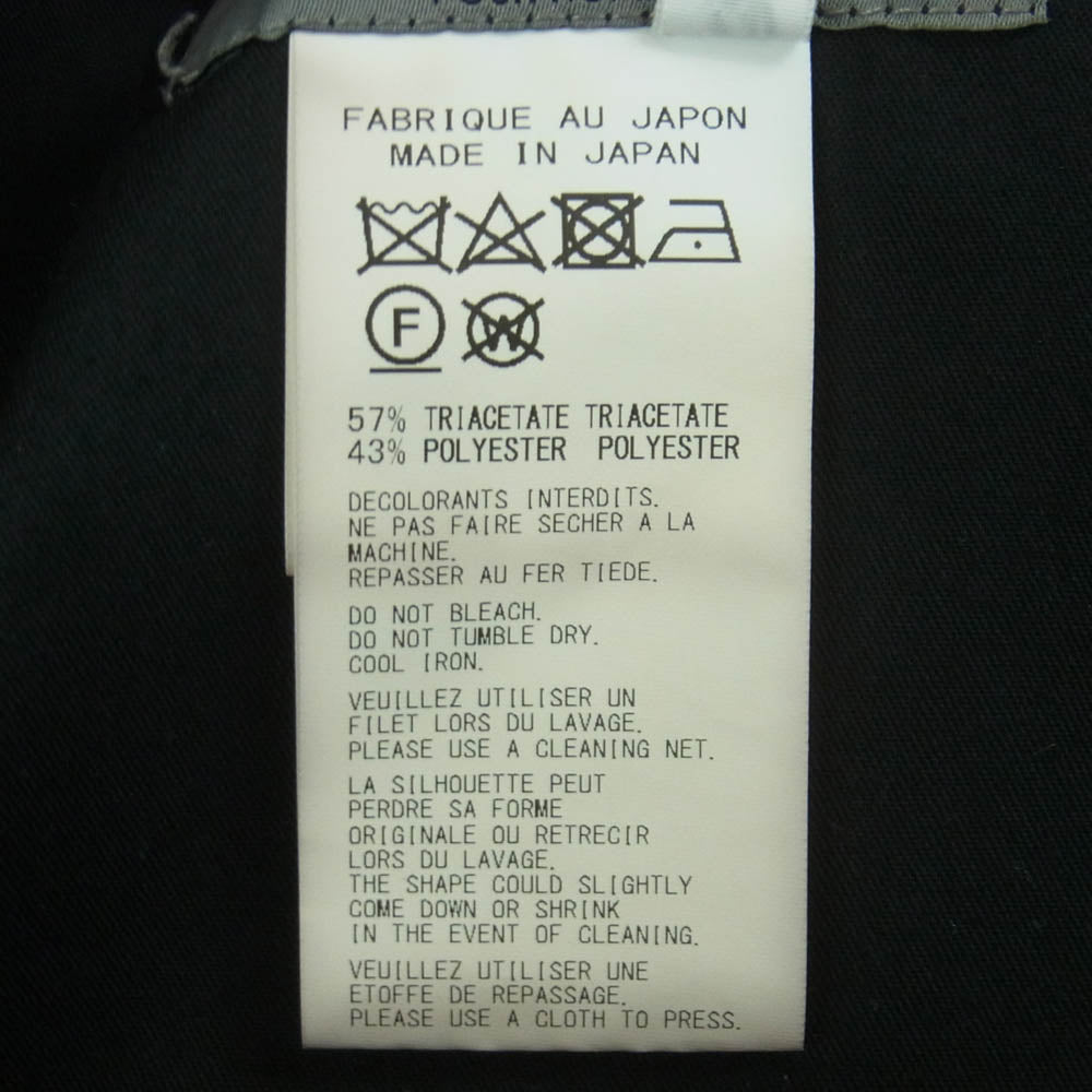 Yohji Yamamoto POUR HOMME ヨウジヤマモトプールオム 24SS HS-P44-500 Ta TUXEDO M-TUXEDO TUCK PANTS タキシード素材 タック パンツ ブラック系 2【中古】