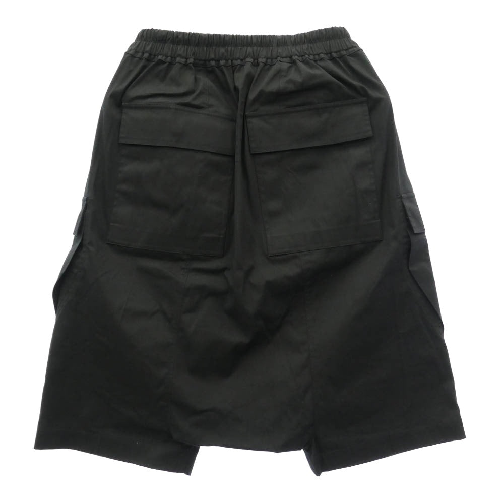 Rick Owens リックオウエンス 26SS RU01F2389-TE Cargo Pods カーゴ ポッズ ショーツ サルエル ハーフパンツ TE素材 ブラック系 48【中古】