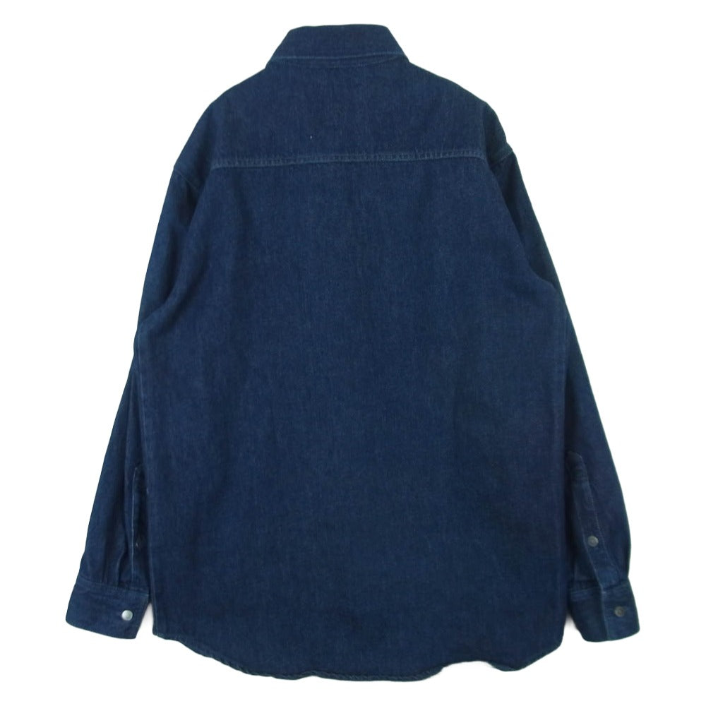 RAF SIMONS ラフシモンズ CARRY OVER DENIM SHIRT デニム シャツ ジャケット コットン インディゴブルー系 S【中古】