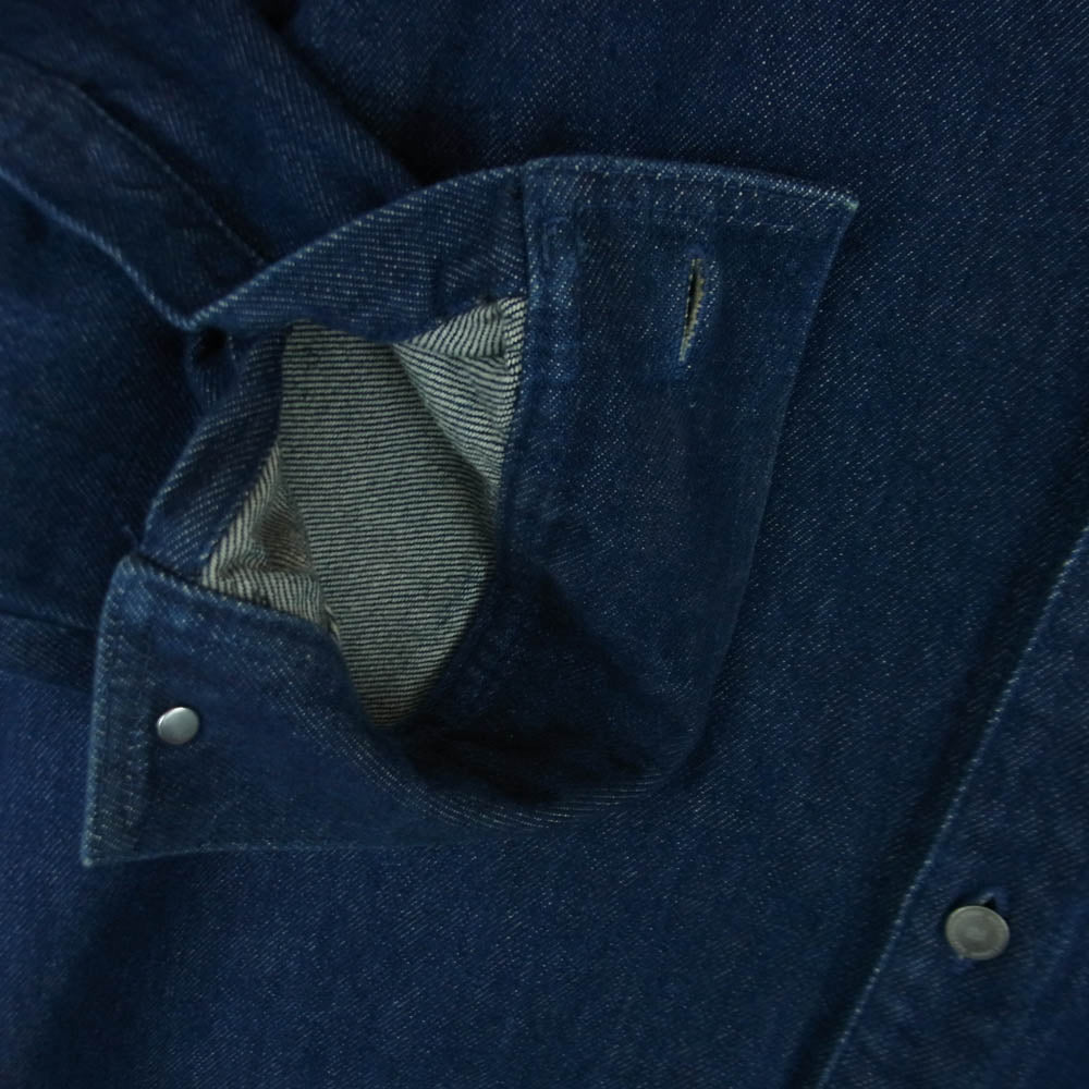 RAF SIMONS ラフシモンズ CARRY OVER DENIM SHIRT デニム シャツ ジャケット コットン インディゴブルー系 S【中古】