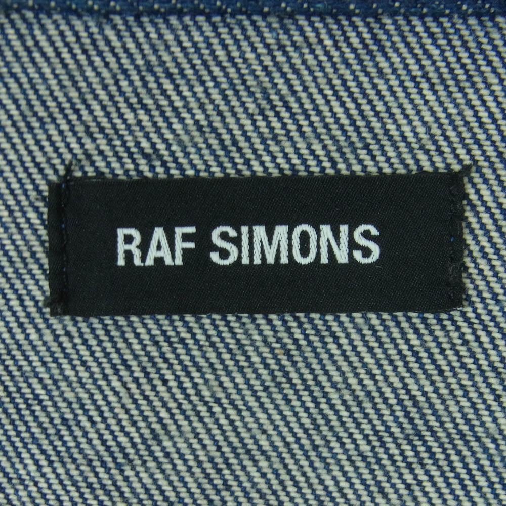 RAF SIMONS ラフシモンズ CARRY OVER DENIM SHIRT デニム シャツ ジャケット コットン インディゴブルー系 S【中古】
