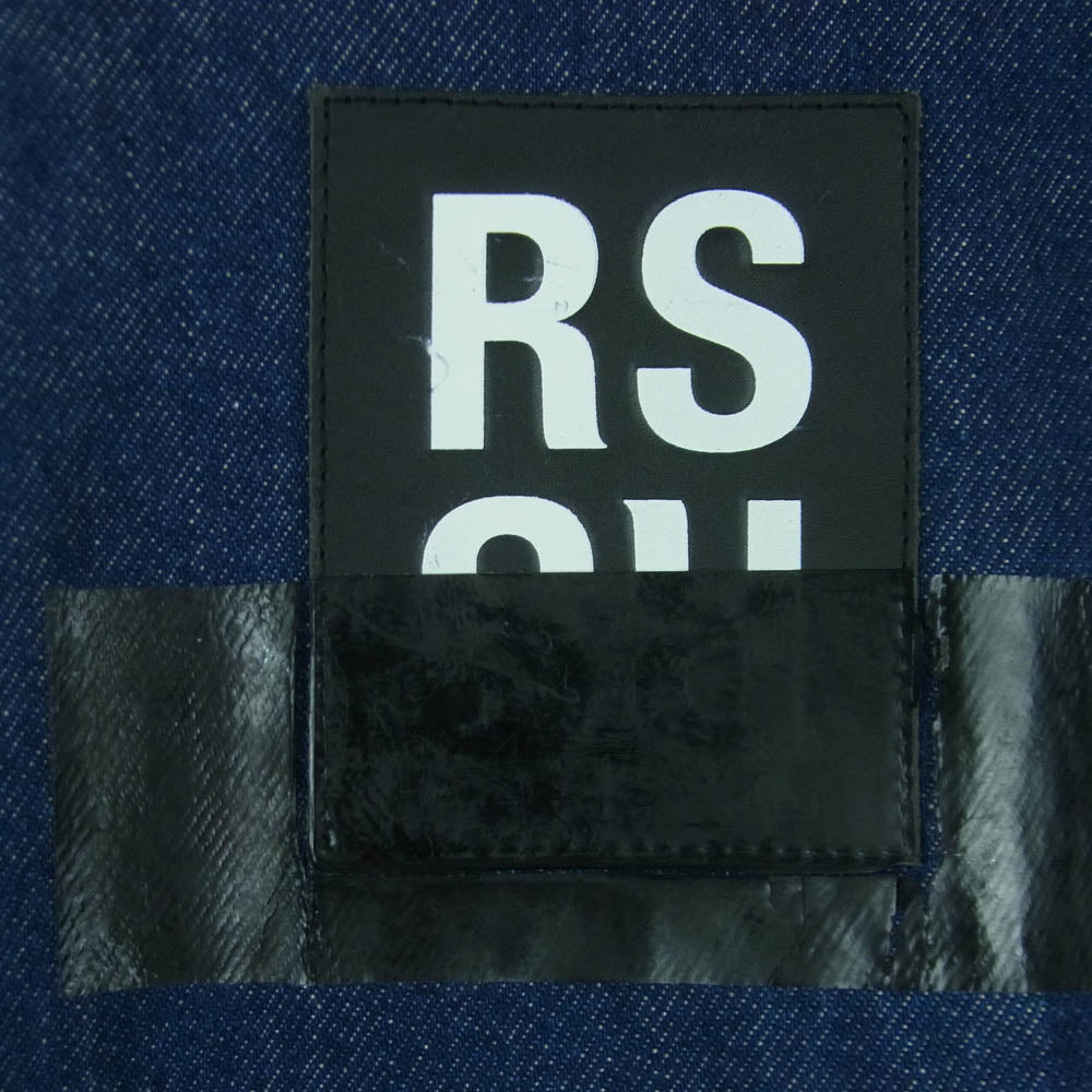 RAF SIMONS ラフシモンズ CARRY OVER DENIM SHIRT デニム シャツ ジャケット コットン インディゴブルー系 S【中古】