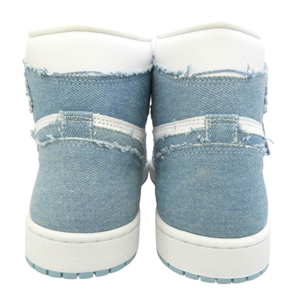 NIKE ナイキ DM9036-104 Women's Air Jordan 1 High OG Denim AJ1 ウィメンズ エアジョーダン ハイ デニム スニーカー インディゴブルー系 ホワイト系 29cm【新古品】【未使用】【中古】