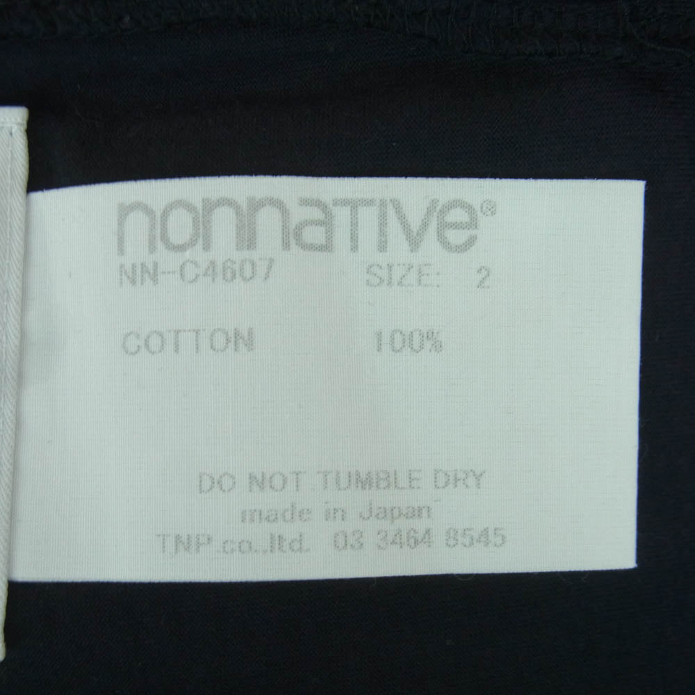 nonnative ノンネイティブ NN-C4607 DWELLER L/S TEE COTTON JERSEY ポケット 刺繍 コットン ジャージー Tシャツ 長袖 ダークネイビー系 2【中古】