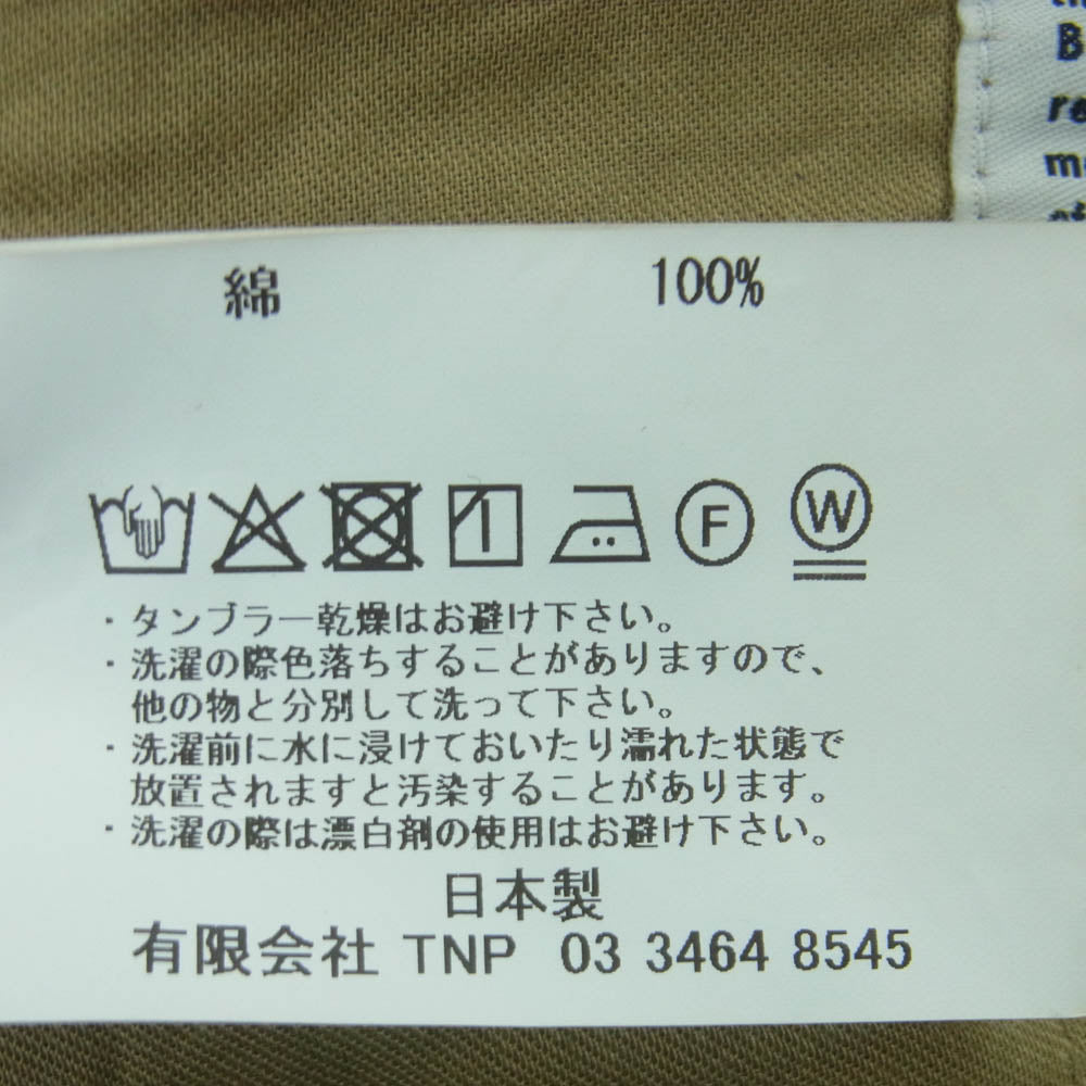 nonnative ノンネイティブ 26SS NN-P4816 OFFICER CHINO TROUSERS COTTON TWILL PIGMENT DYE オフィサー チノ パンツ コットン ツイル パンツ ベージュ系 2【中古】