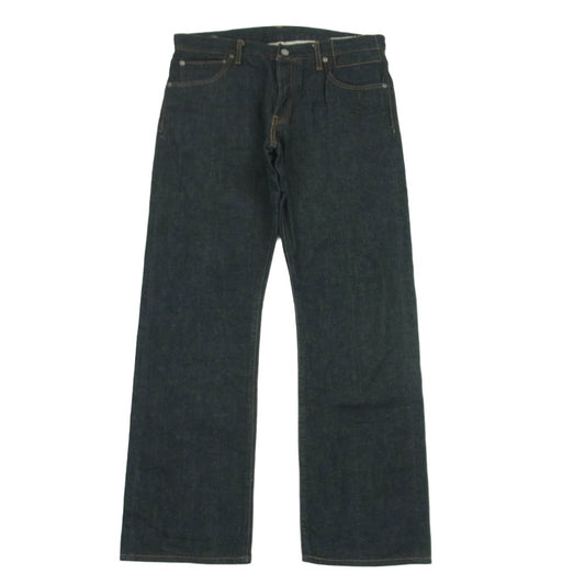 VISVIM ビズビム 0124105005010 24SS SOCIAL SCULPTURE 20 BLK UNWASHED ボタンフライ 14oz リジッド デニム パンツ インディゴブルー系 W34 L30【中古】