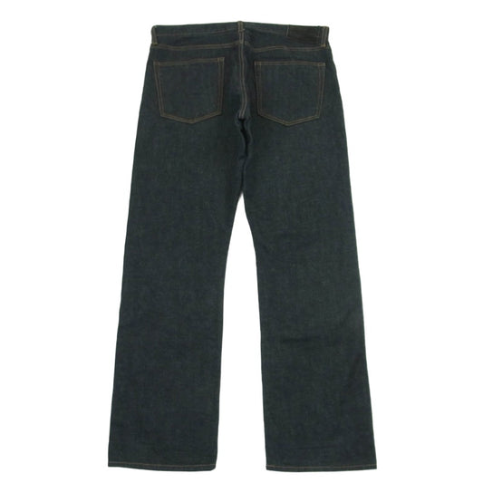 VISVIM ビズビム 0124105005010 24SS SOCIAL SCULPTURE 20 BLK UNWASHED ボタンフライ 14oz リジッド デニム パンツ インディゴブルー系 W34 L30【中古】
