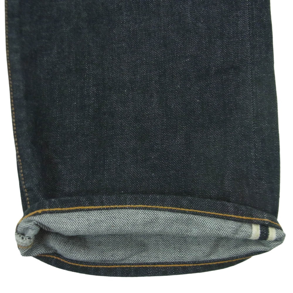 VISVIM ビズビム 0124105005010 24SS SOCIAL SCULPTURE 20 BLK UNWASHED ボタンフライ 14oz リジッド デニム パンツ インディゴブルー系 W34 L30【中古】