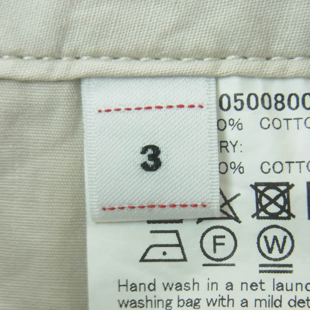 VISVIM ビズビム 0125105008003 25SS WIDE CHINO SHORTS ワイドチノ ショーツ ハーフ パンツ ブラウン系 3【中古】