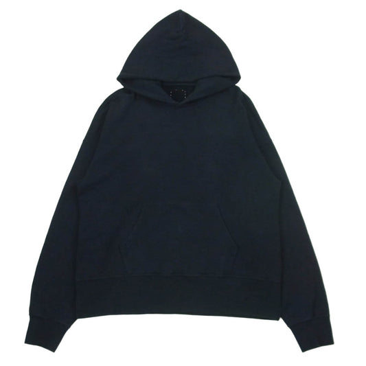 VISVIM ビズビム 0125205010026 25AW COURT HOODIE P.O. プルオーバー パーカー コットン 日本製 ネイビー系 3【中古】