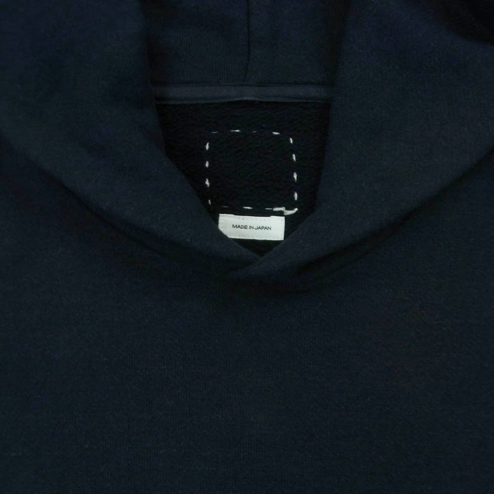 VISVIM ビズビム 0125205010026 25AW COURT HOODIE P.O. プルオーバー パーカー コットン 日本製 ネイビー系 3【中古】