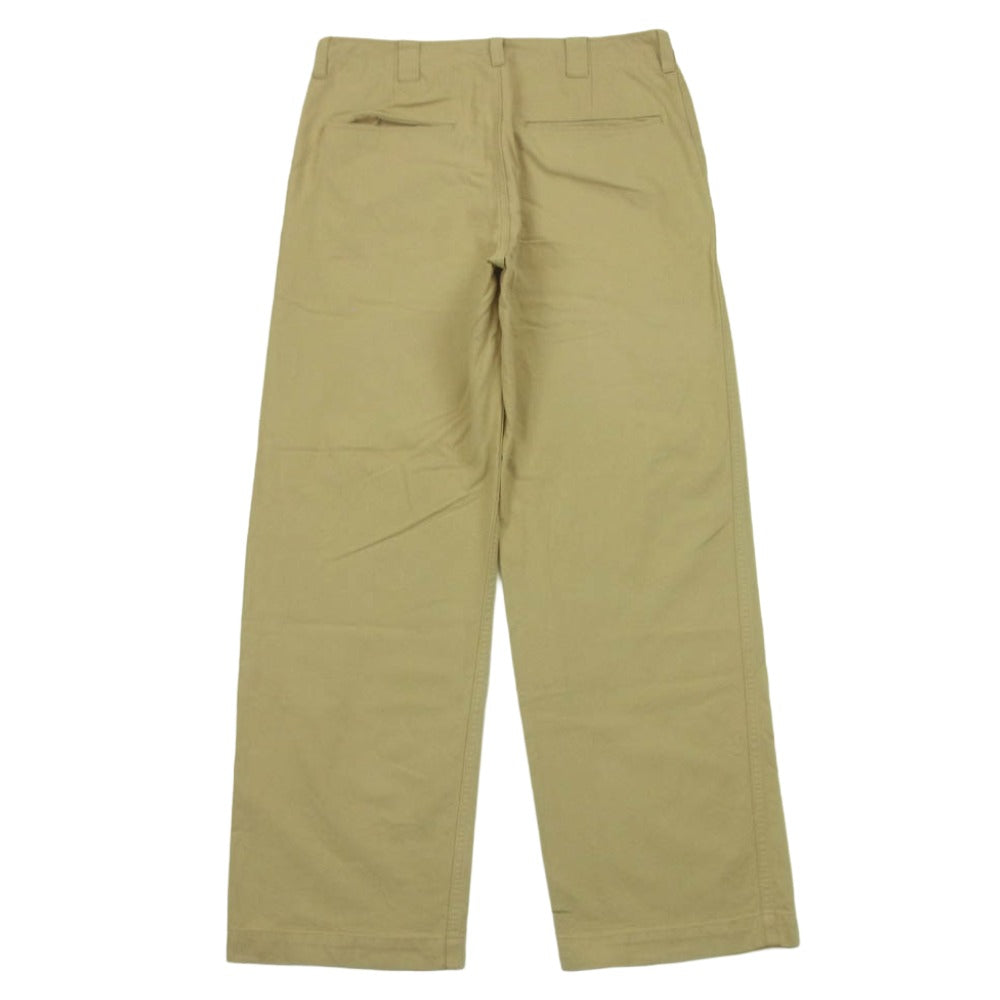 VISVIM ビズビム 125105008006 25SS WIDE CHINO PANTS ワイド チノ パンツ コットン 日本製 ベージュ系 3【中古】