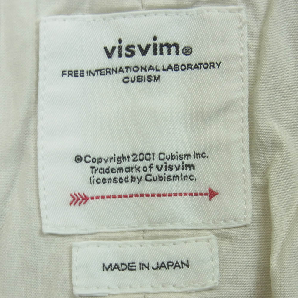 VISVIM ビズビム 125105008006 25SS WIDE CHINO PANTS ワイド チノ パンツ コットン 日本製 ベージュ系 3【中古】