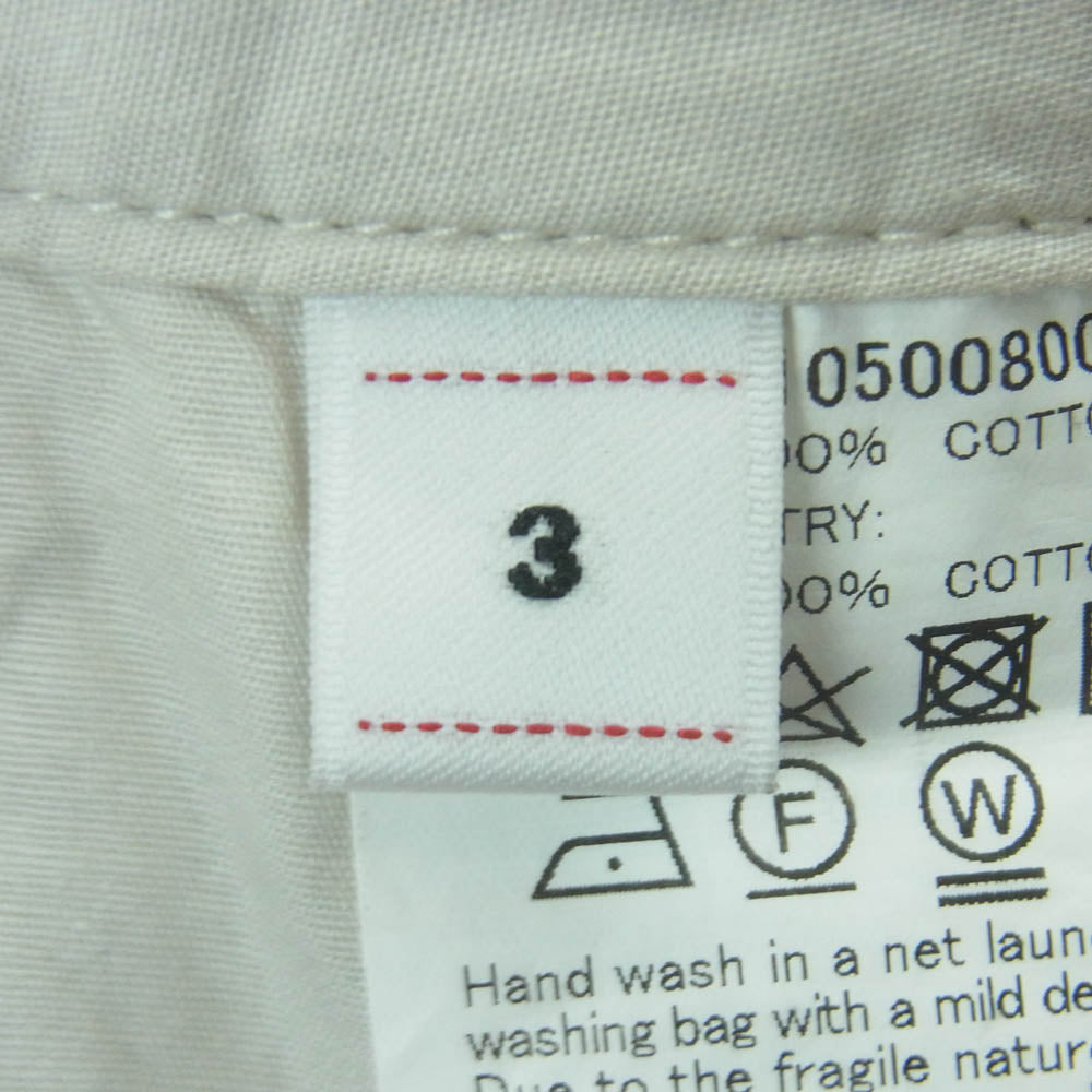 VISVIM ビズビム 125105008006 25SS WIDE CHINO PANTS ワイド チノ パンツ コットン 日本製 ベージュ系 3【中古】