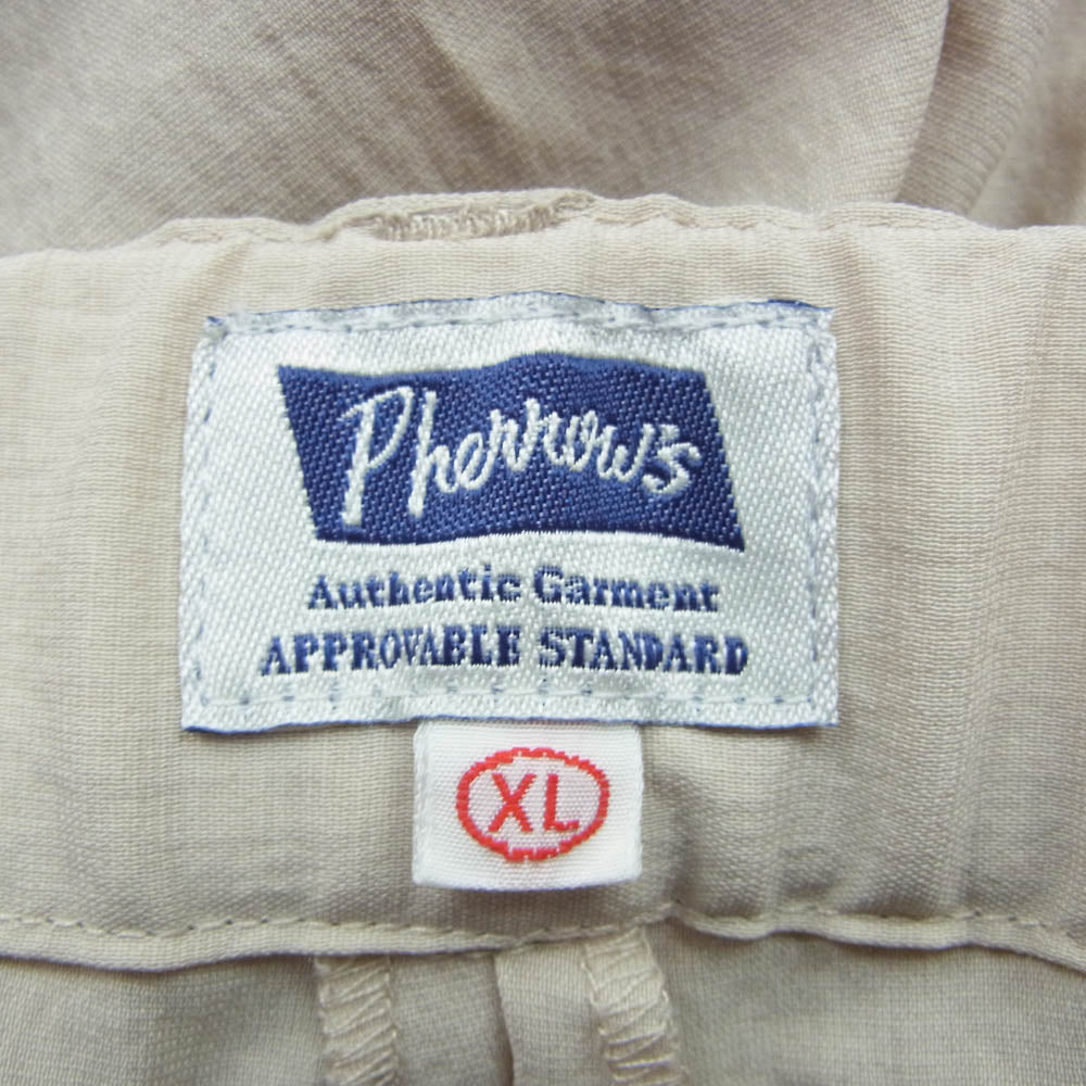 Pherrow's フェローズ 20S-PAEP1 EVALET EASY PANTS イージー パンツ ベージュ系 XL【中古】
