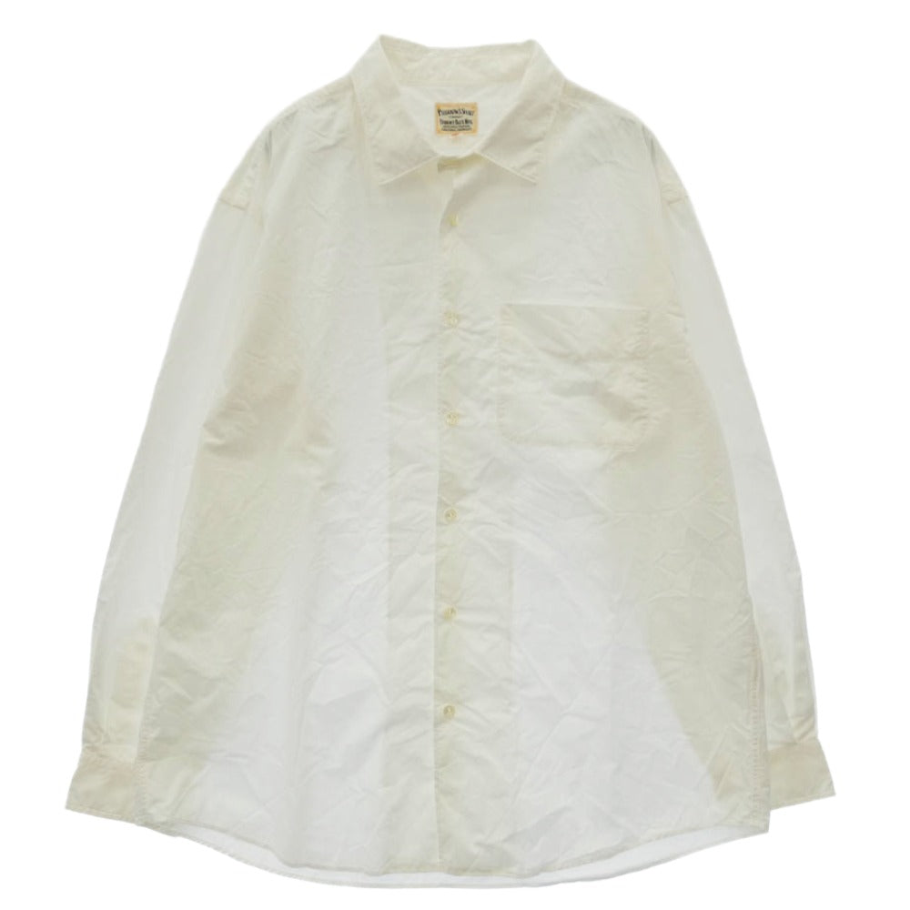 Pherrow's フェローズ コットン レギュラー カラー シャツ ホワイト系 XL【中古】