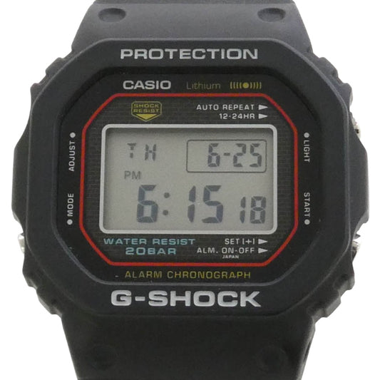 CASIO G-SHOCK カシオ ジーショック DW-5000R-1AJF G-SHOCK ジーショック 初代復刻モデル デジタル 腕時計 ウォッチ ブラック系【中古】