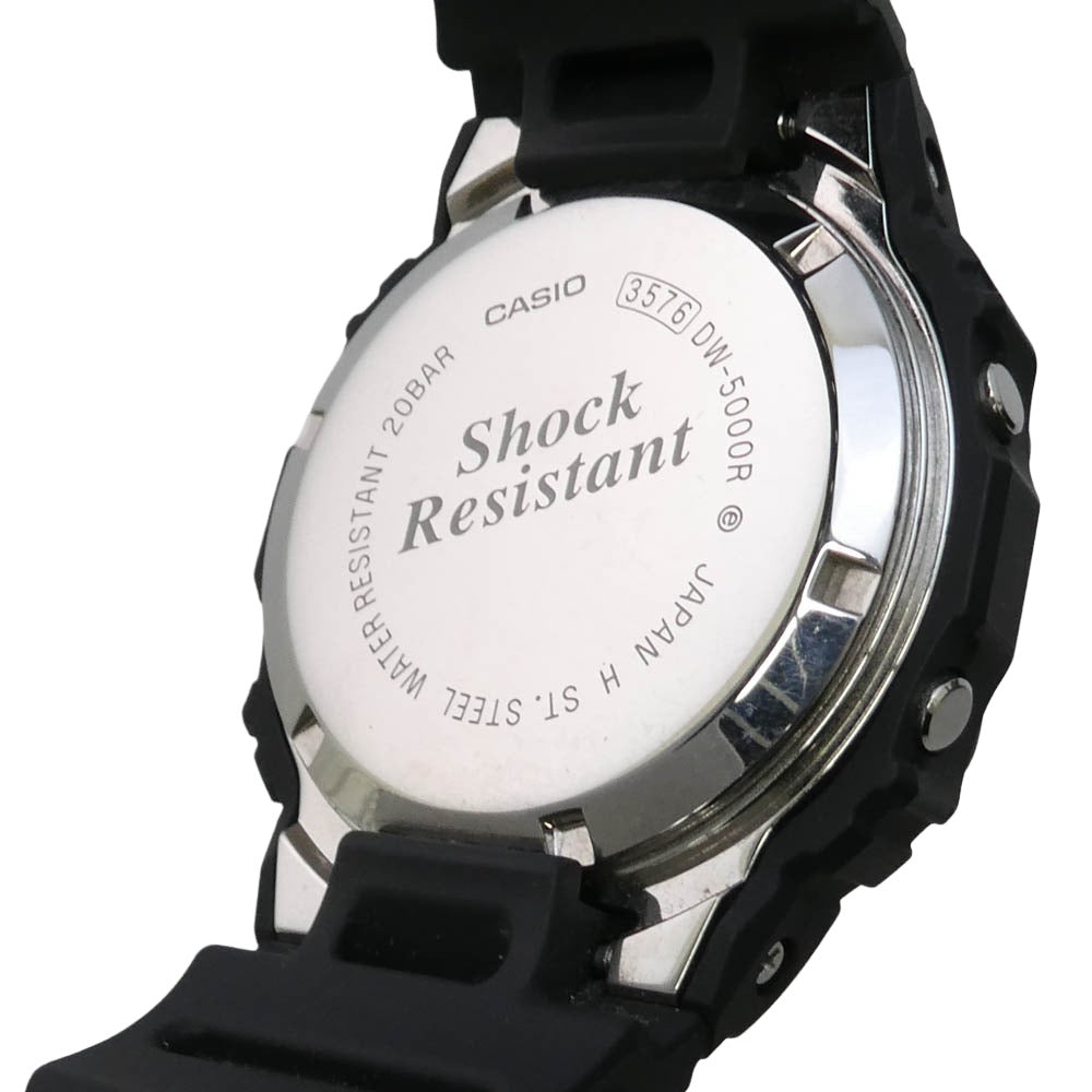 CASIO G-SHOCK カシオ ジーショック DW-5000R-1AJF G-SHOCK ジーショック 初代復刻モデル デジタル 腕時計 ウォッチ ブラック系【中古】