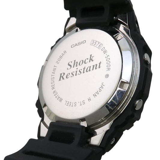 CASIO G-SHOCK カシオ ジーショック DW-5000R-1AJF G-SHOCK ジーショック 初代復刻モデル デジタル 腕時計 ウォッチ ブラック系【中古】