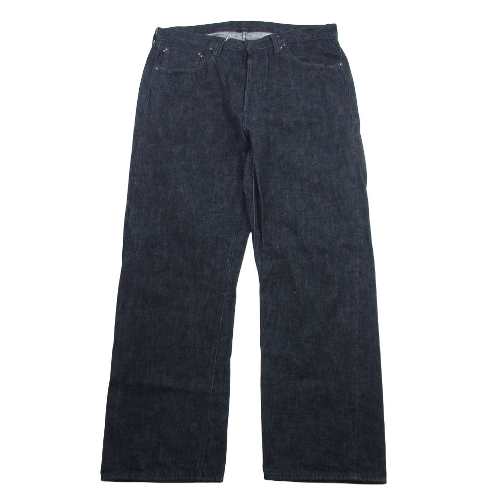 FULLCOUNT フルカウント 1101BK Srtaight Black Selvedge Denim ストレート セルビッチ デニム パンツ インディゴブルー系 35【中古】