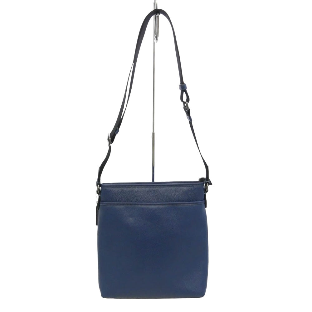 COACH コーチ CT833 スリム メッセージ レザー ショルダーバッグ【中古】