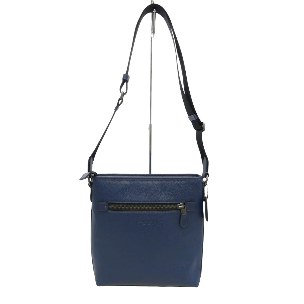 COACH コーチ CT833 スリム メッセージ レザー ショルダーバッグ【中古】