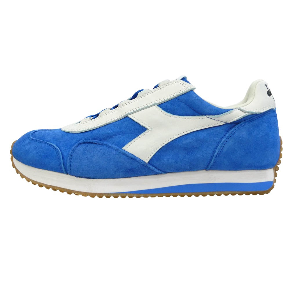 Diadora ディアドラ Heritage Collection EQUIPE ヘリテージ ローカット スニーカー ブルー系 ホワイト系 27.5cm【美品】【中古】