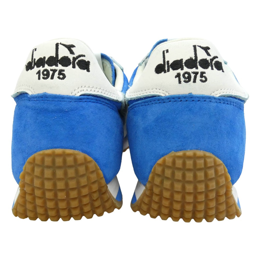 Diadora ディアドラ Heritage Collection EQUIPE ヘリテージ ローカット スニーカー ブルー系 ホワイト系 27.5cm【美品】【中古】
