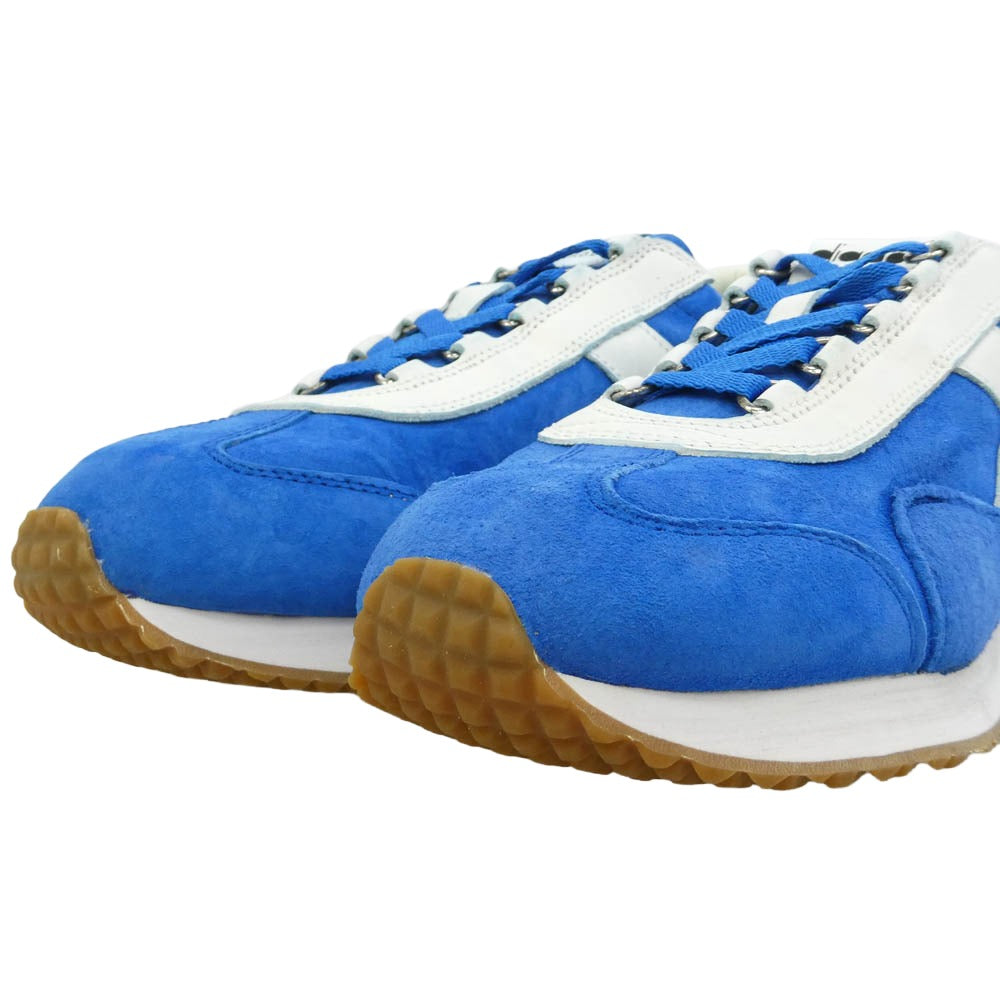 Diadora ディアドラ Heritage Collection EQUIPE ヘリテージ ローカット スニーカー ブルー系 ホワイト系 27.5cm【美品】【中古】