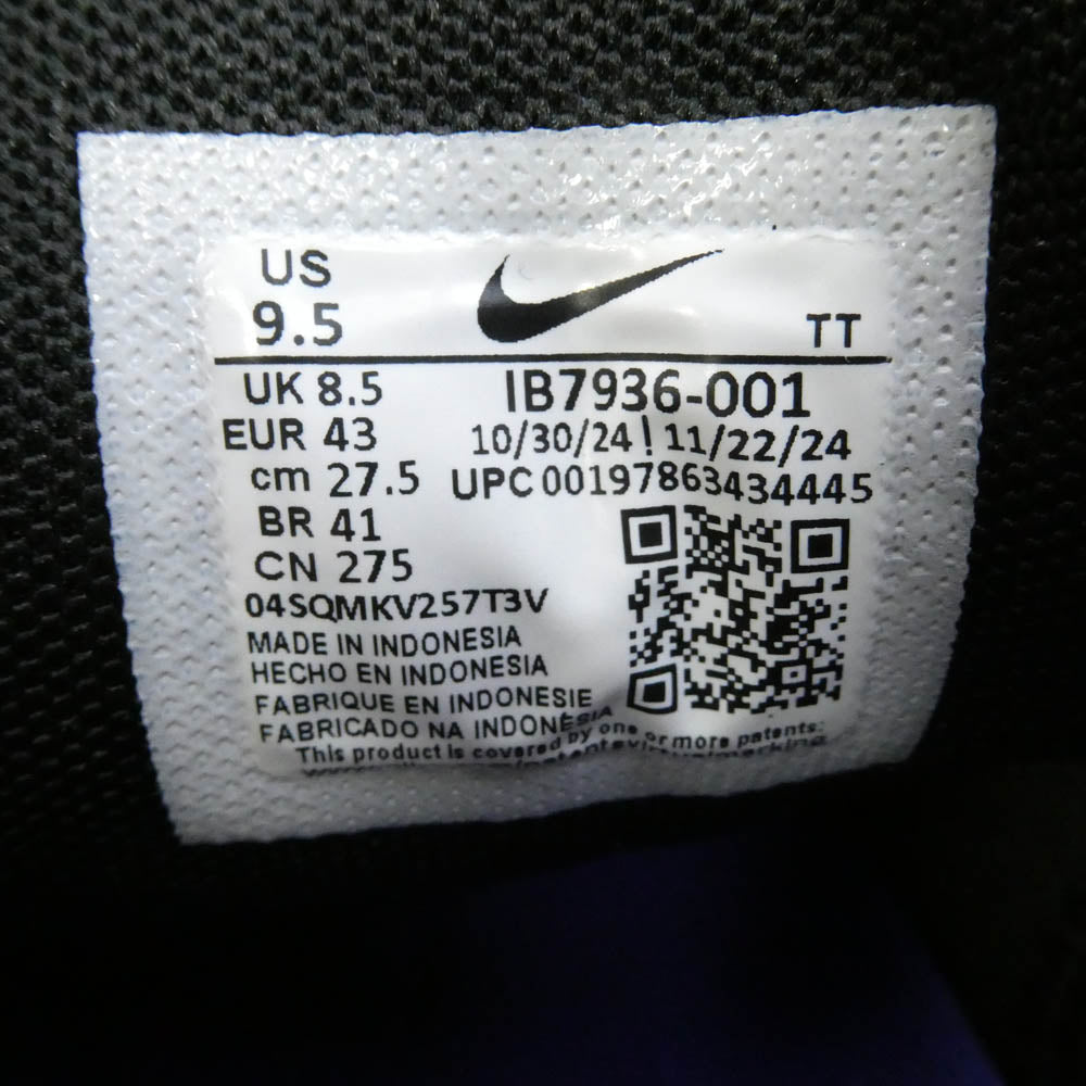 NIKE ナイキ IB7936-001 Air Max 95 OG Big Bubble Black/Persian Violet エアマックス95 OG ビッグバブル スニーカー ブラック系 パープル系 27.5cm【新古品】【未使用】【中古】