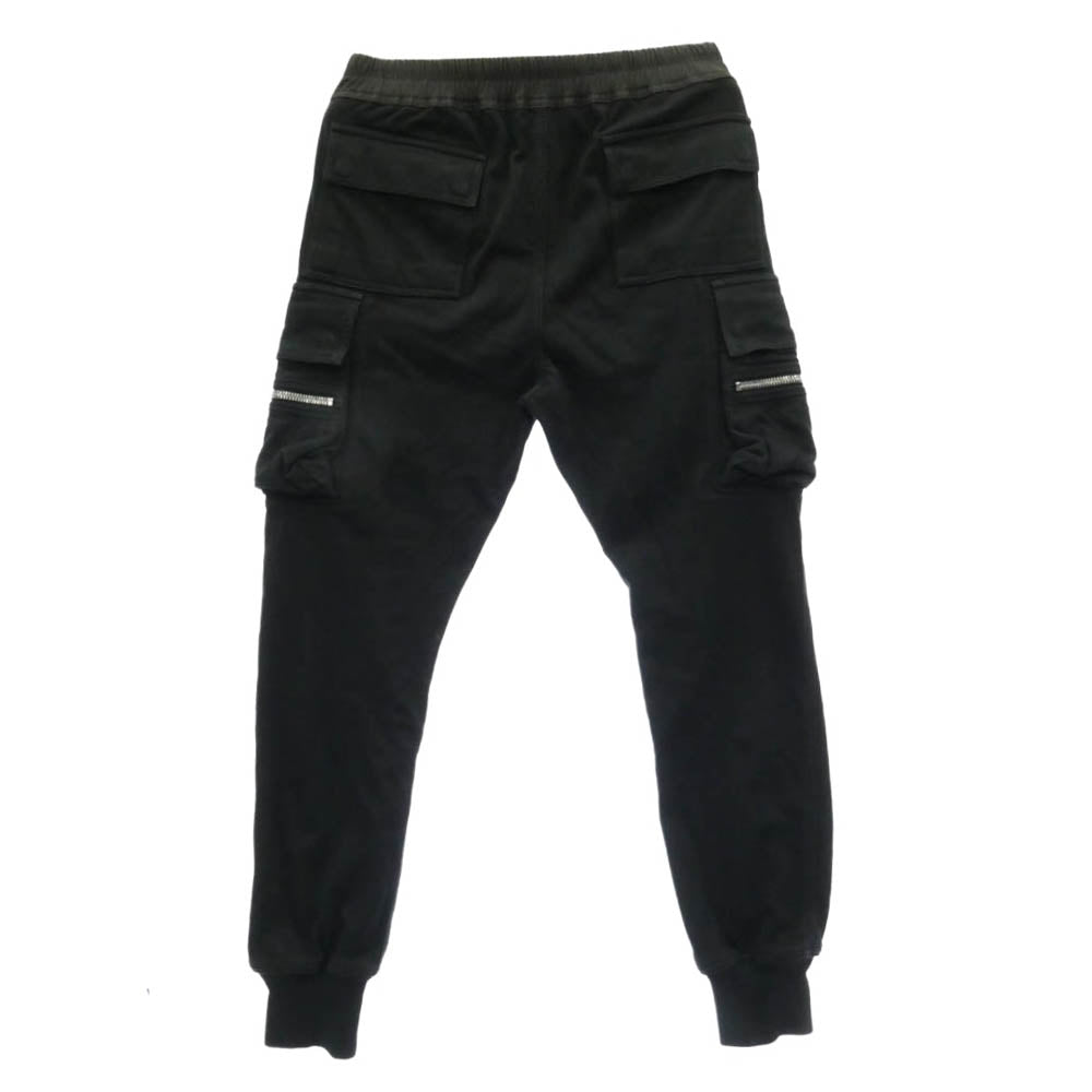 Rick Owens リックオウエンス 23SS RU01C4396-BA MASTODON CARGO ドローストリング マストドン カーゴパンツ BA素材 ブラック系 IT50【中古】