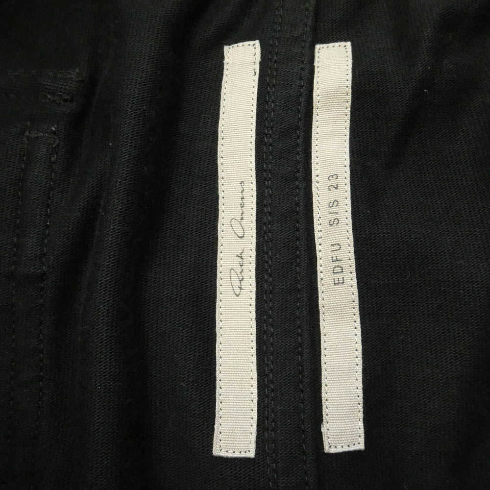 Rick Owens リックオウエンス 23SS RU01C4396-BA MASTODON CARGO ドローストリング マストドン カーゴパンツ BA素材 ブラック系 IT50【中古】