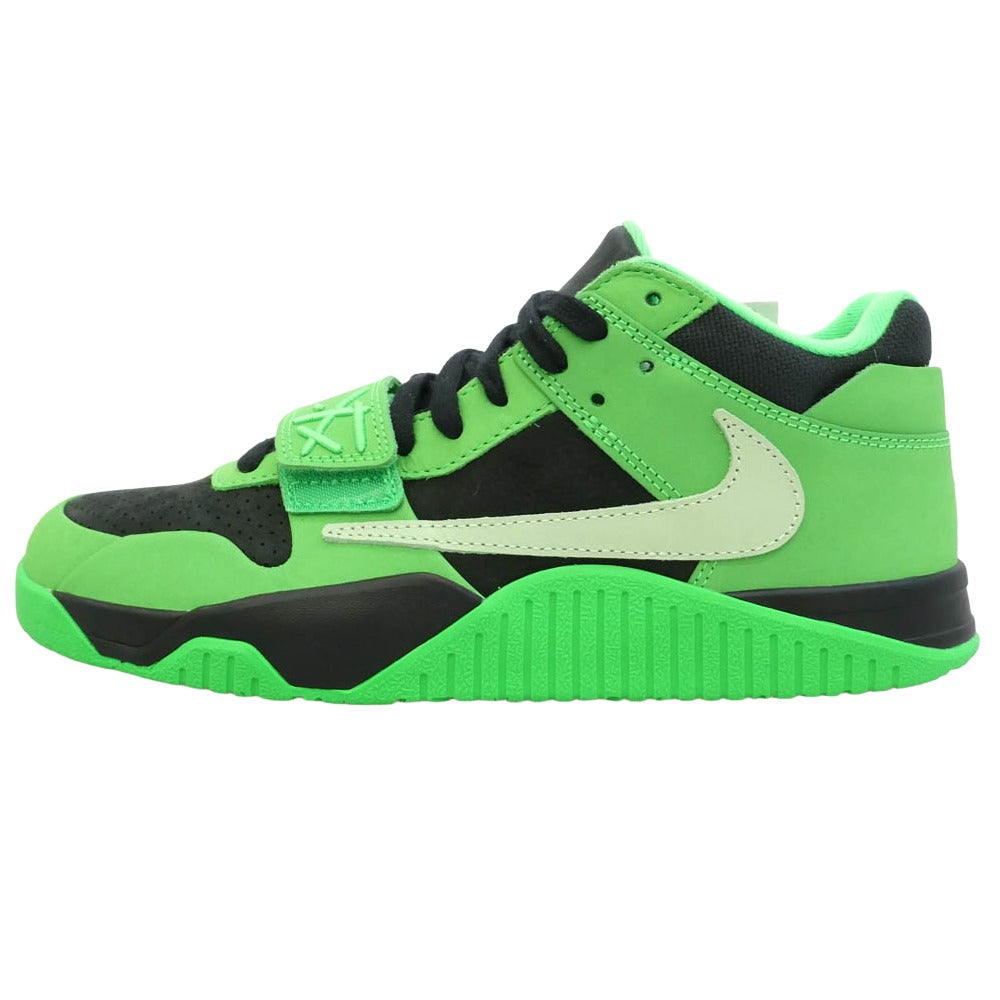 NIKE ナイキ IM9113-300 【フェイクバスターズ鑑定済】Travis Scott Jordan Jumpman Jack CJ1 T-Rexx Green Spark トラヴィススコット ジョーダン ジャンプマンジャック スニーカー グリーン系 ブラック系 28cm【新古品】【未使用】【中古】