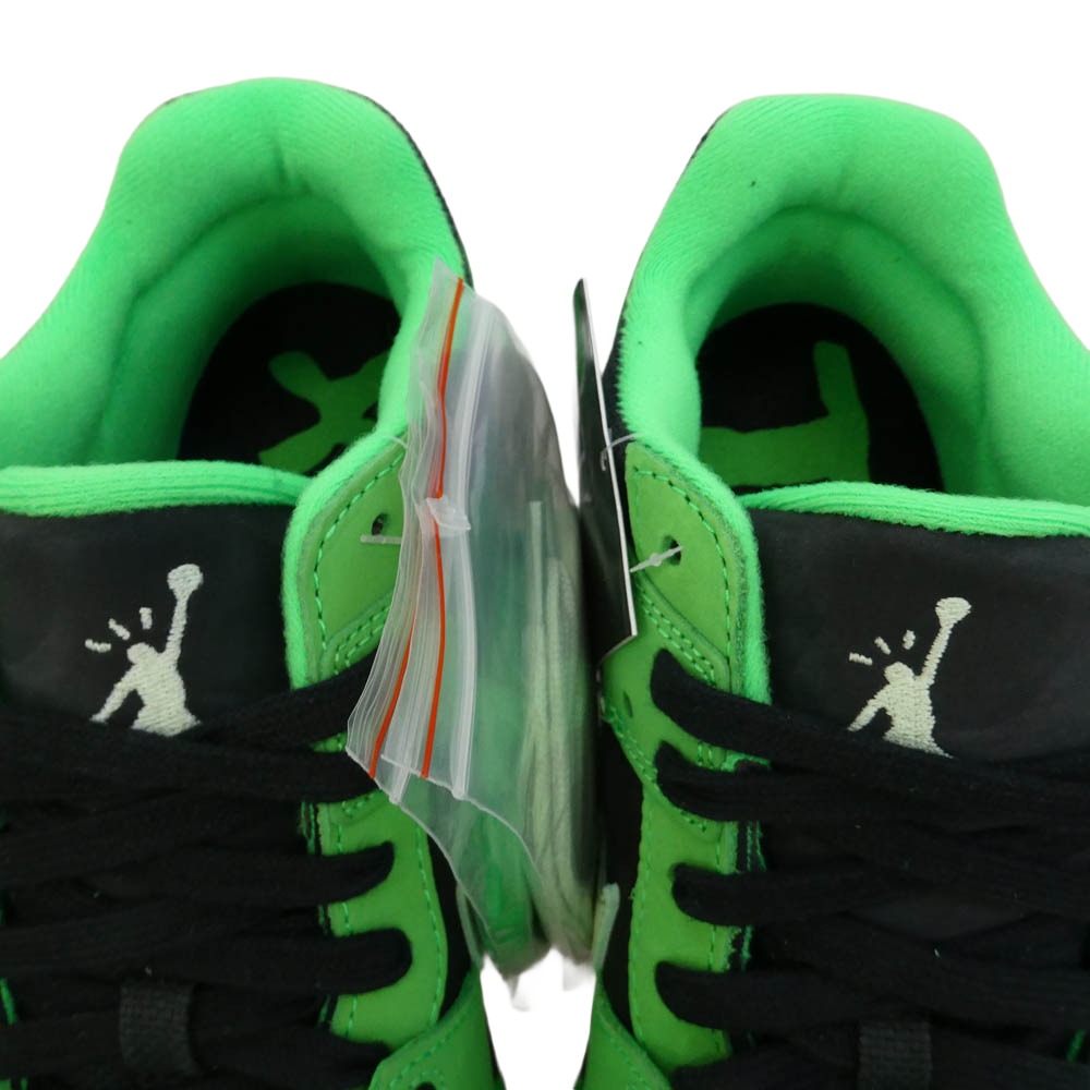 NIKE ナイキ IM9113-300 【フェイクバスターズ鑑定済】Travis Scott Jordan Jumpman Jack CJ1 T-Rexx Green Spark トラヴィススコット ジョーダン ジャンプマンジャック スニーカー グリーン系 ブラック系 28cm【新古品】【未使用】【中古】