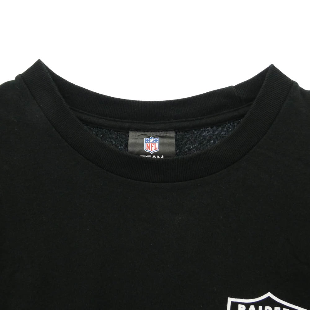 BOUNTY HUNTER バウンティーハンター x SSZ エスエスジィー x NFL Raiders レイダース プリント 半袖 Tシャツ ブラック系 M【中古】