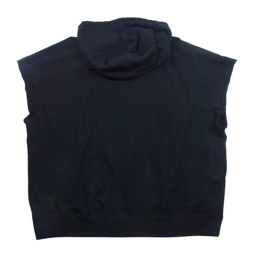 MINEDENIM マインデニム 2308-6003-99-F2 Cutoff Sleeve Big Hoodie カットオフ ノースリーブ ビッグ フーディー パーカー ブラック系 F【中古】