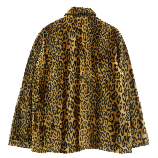 Supreme シュプリーム 16AW Leopard Faux Fur Coat レオパード フェイクファー コート ブラウン系 M【中古】