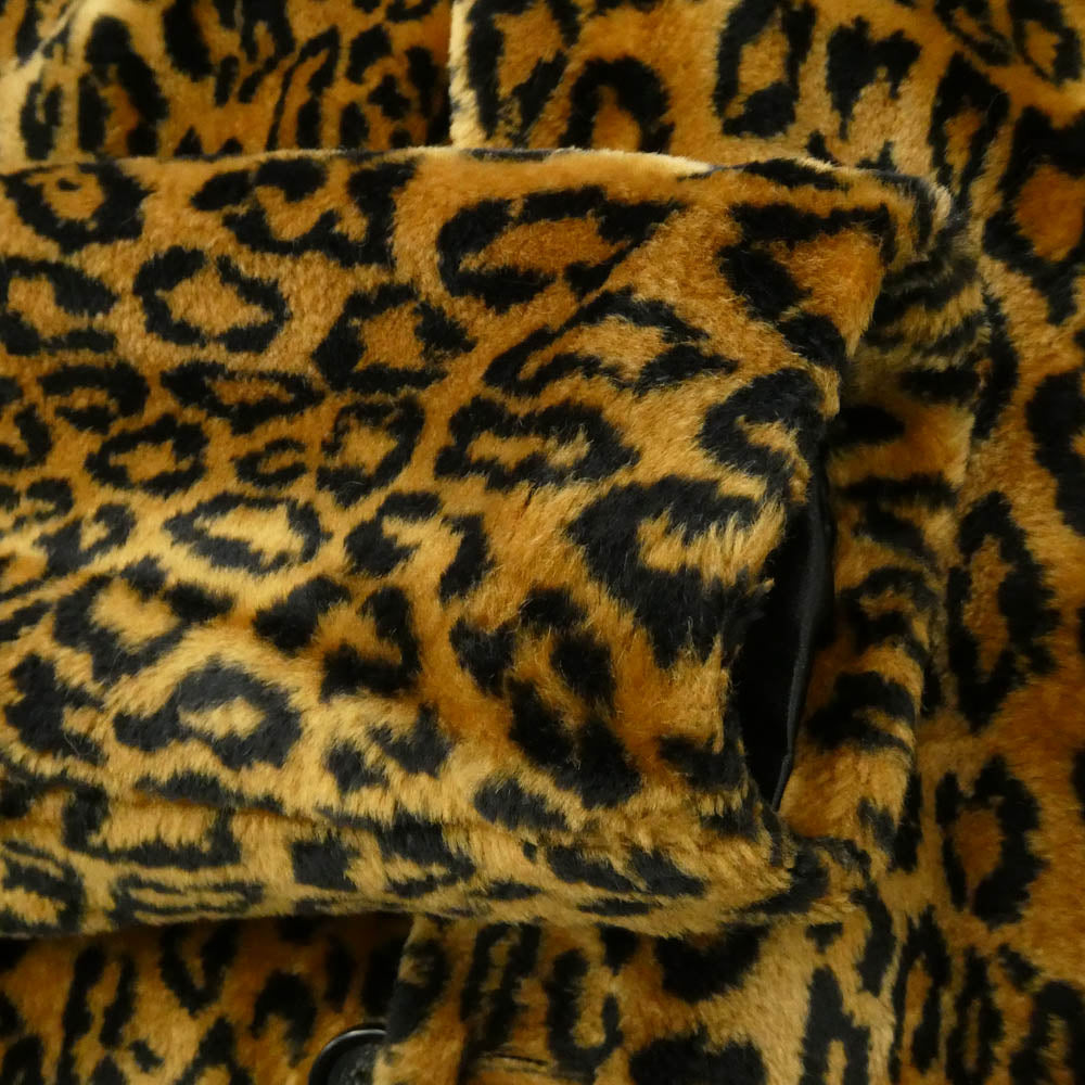 Supreme シュプリーム 16AW Leopard Faux Fur Coat レオパード フェイクファー コート ブラウン系 M【中古】