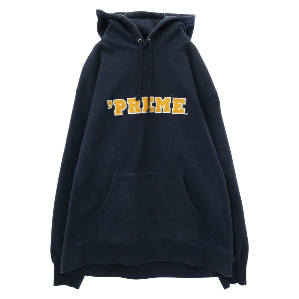 Supreme シュプリーム 22AW Preme Hooded Sweatshirt フロントロゴ プルオーバースウェット パーカー フーディ ネイビー系 XL【中古】
