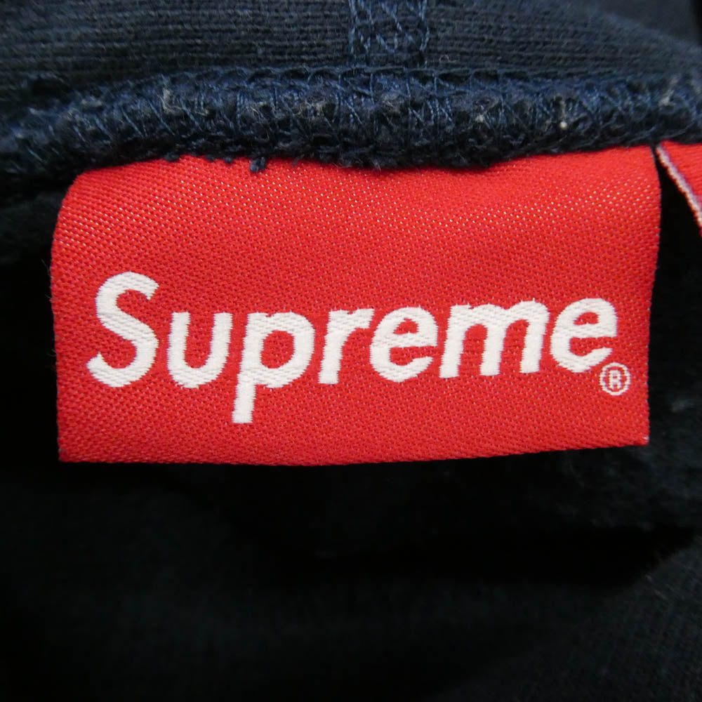 Supreme シュプリーム 22AW Preme Hooded Sweatshirt フロントロゴ プルオーバースウェット パーカー フーディ ネイビー系 XL【中古】