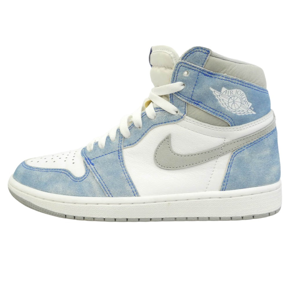 NIKE ナイキ 555088-402 Air Jordan 1 High OG Hyper Royal エアジョーダン1 ハイ OG ハイカットスニーカー ホワイト系 ライトブルー系 26.5cm【中古】