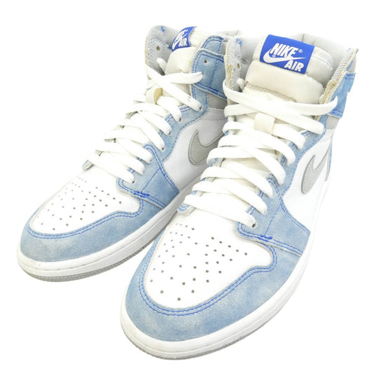 NIKE ナイキ 555088-402 Air Jordan 1 High OG Hyper Royal エアジョーダン1 ハイ OG ハイカットスニーカー ホワイト系 ライトブルー系 26.5cm【中古】