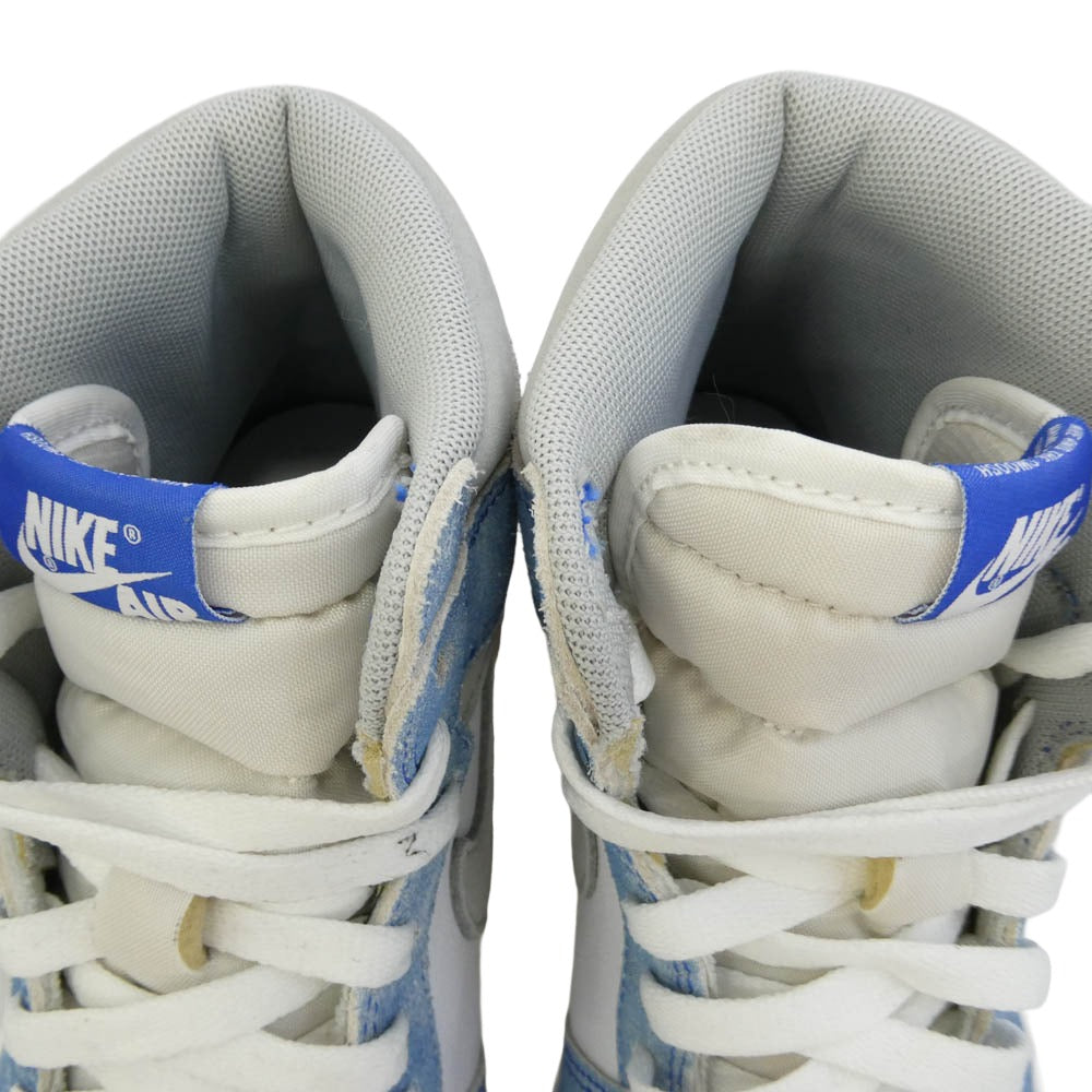 NIKE ナイキ 555088-402 Air Jordan 1 High OG Hyper Royal エアジョーダン1 ハイ OG ハイカットスニーカー ホワイト系 ライトブルー系 26.5cm【中古】