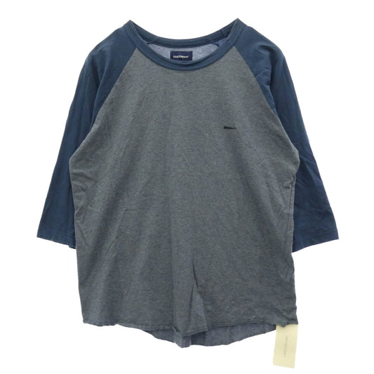 DESCENDANT ディセンダント 18SS 181ATDS-CSM19 CHARLIE JERSEY TQS CACHALOT カシャロ刺繍 ポケット 長袖 カットソー 七分丈 Ｔシャツ グレー系 1【中古】